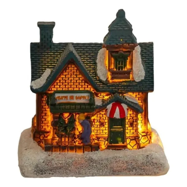 Casa Christmas Village Casita Navideña C/luz Deco A Pila X1