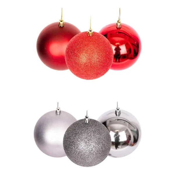 Bolas De Navidad 6cm Valija Adornos Navideños X48 Piezas