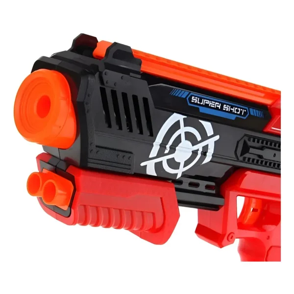 Pistola Lanzadora Hidrogel Y Dardos 2 En 1 Rojo