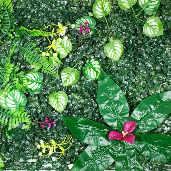 Jardín Vertical Cesped Flores Muro Artificial Verde Pack X5 Verde