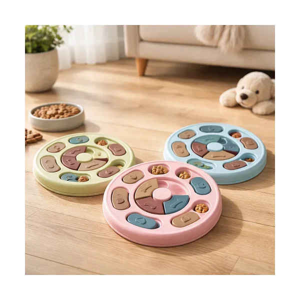 Juguete Interactivo Plato Perro Gato Alimento Premio Olfato Verde