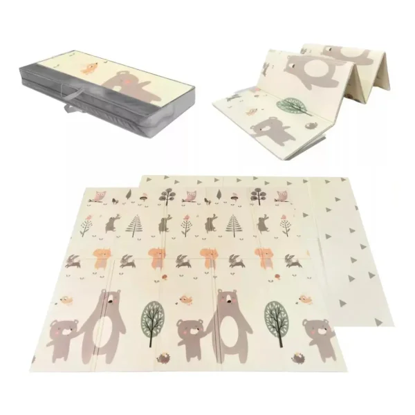 Alfombra Antigolpes Reversible Bebe Plegable 120x180cm