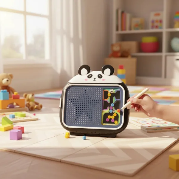 Tablero Pizarra Magnética Educativo 2 En 1 Juguete Niños Negro