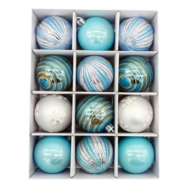 Navidad Adornos Bolas Navideñas Decoradas 6cm X48 Decoración