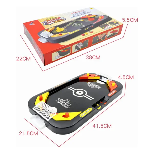 Juego De Mesa Flipper 2 En 1 Hockey De Aire Tejo Y Pinball