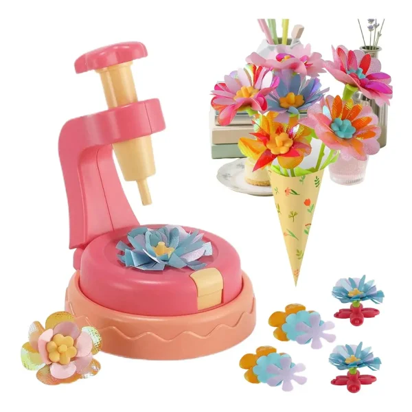 Kit Para Hacer Flores Tela Máquina Manualidades Juguete Diy