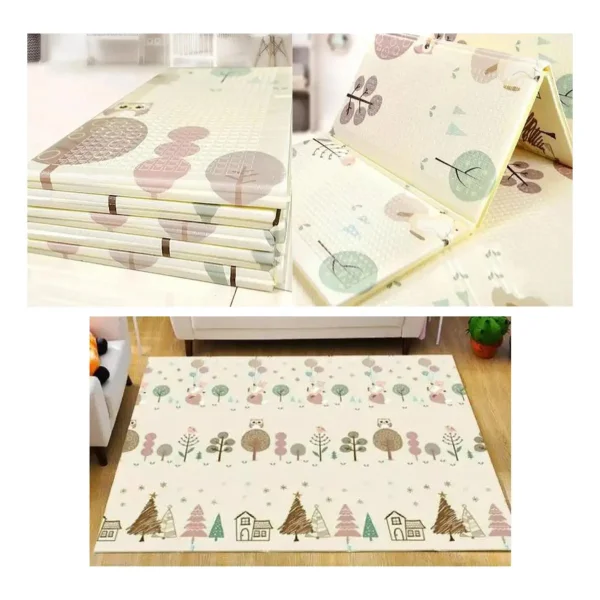 Alfombra Antigolpes Reversible Bebe Plegable 120x180cm
