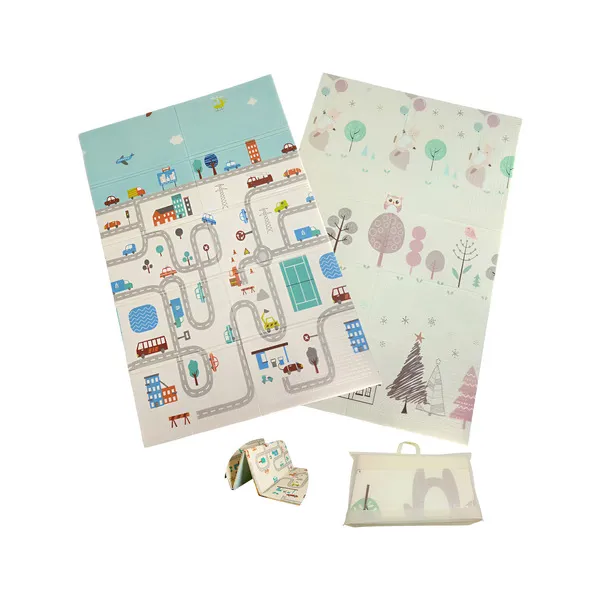 Alfombra Antigolpes Plegable Bebes Reversible 180x200cm