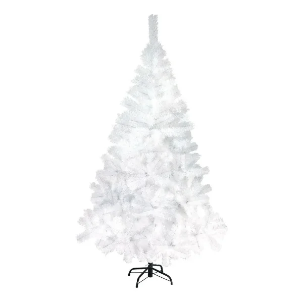 Arbol Navidad Blanco Tronador De Lujo 2.10mts Pie Metal