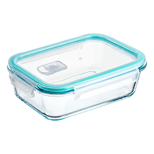 Taper Vidrio Hermético 1040ml Apto Microondas Horno Freezer Transparente