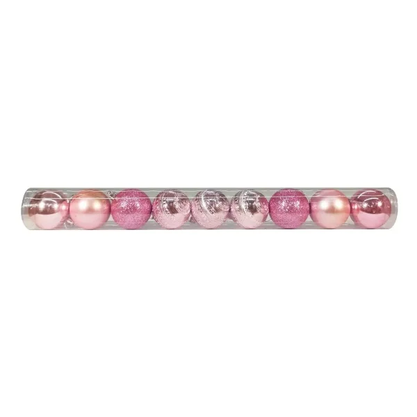 Adornos Navideños Premium Tubo Bolas De Navidad 6cm X90 Udes