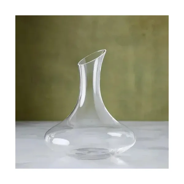 Decantador De Vino Vidrio 1,8l Decanter Aireador Oblicuo