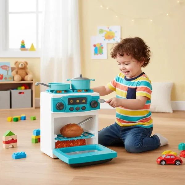 Cocina Horno Juguete Infantil Con Luz Sonido Y Accesorios Agua