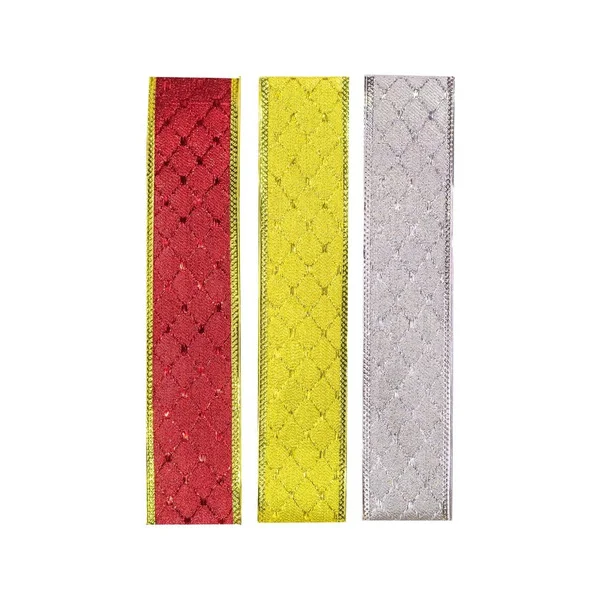 Cintas Navideñas Pack X3 5cm 2,70mt Adornos Navidad Decorar