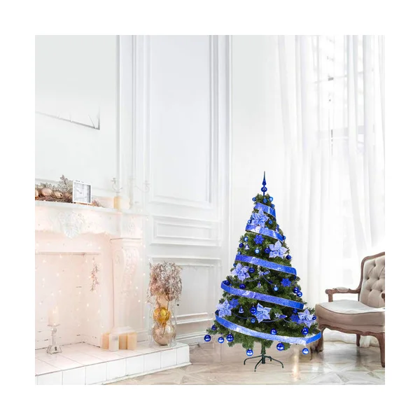 Arbol De Navidad Tronador Lujo 1,80mts Con Adornos Kit X60