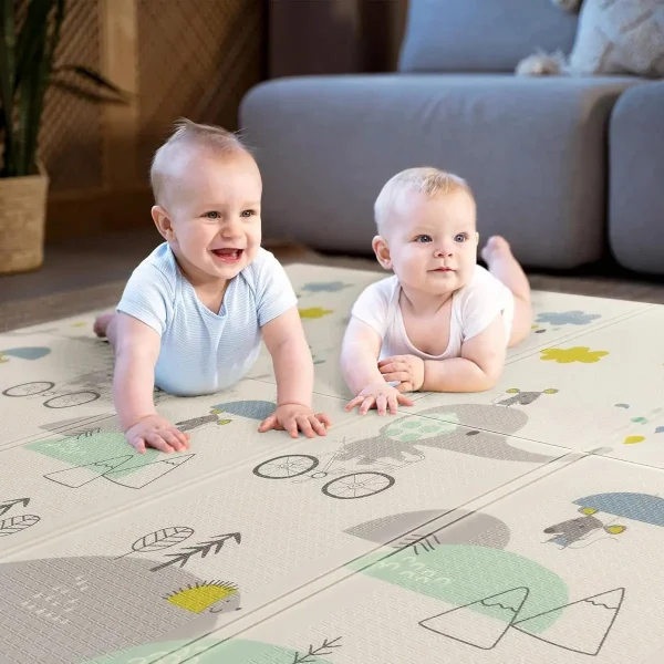Alfombra Antigolpes Plegable Bebes Reversible 150x200cm