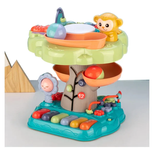 Juguete Didactico Bebe Tobogan Pelotas Laberinto Piano Luz