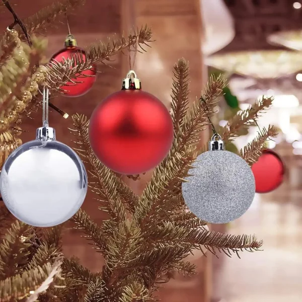 Bolas De Navidad 6cm Adornos Navideños X72 Piezas Decoración
