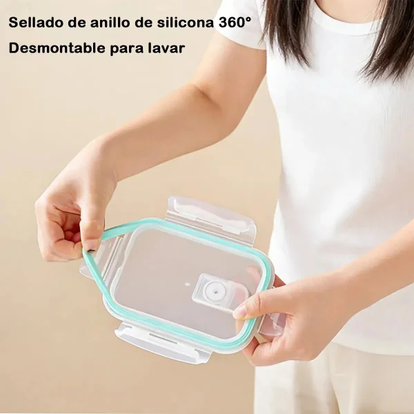 Taper Vidrio Hermético Apto Microondas Horno Freezer 700ml Transparente