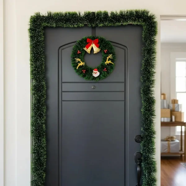 Guirnalda Boa Navidad Muerdago 9 Cm X 2 Mts Deco Navideña Verde