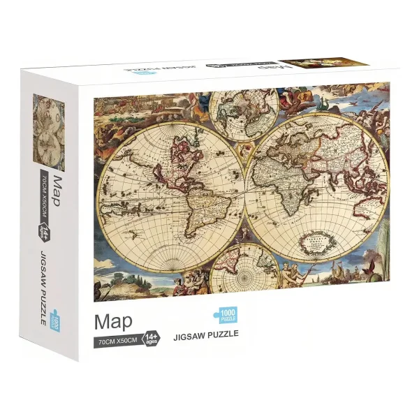 Puzzle Rompecabezas 1000 Pzs Mapamundi Antiguo