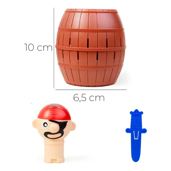 Juego De Mesa Barril Pirata Saltarin Plastico