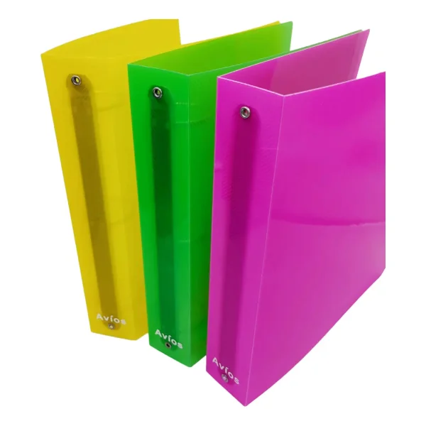 Carpeta Escolar Transparente Numero 3 Avios Colores N3