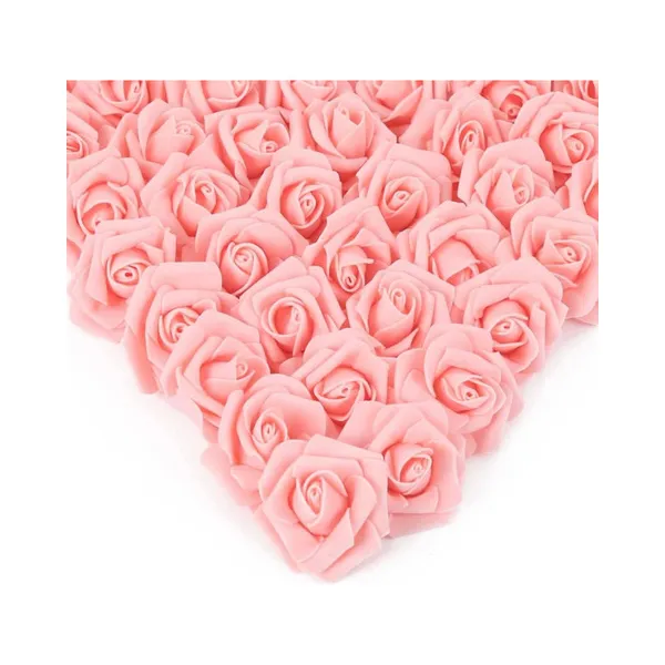 Mini Rosas Flores Artificiales Decoracion Pack X50