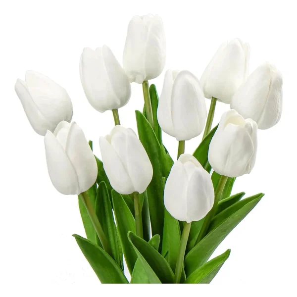 Tulipan Artificial Flores Artificiales Decoracion Ramo X10