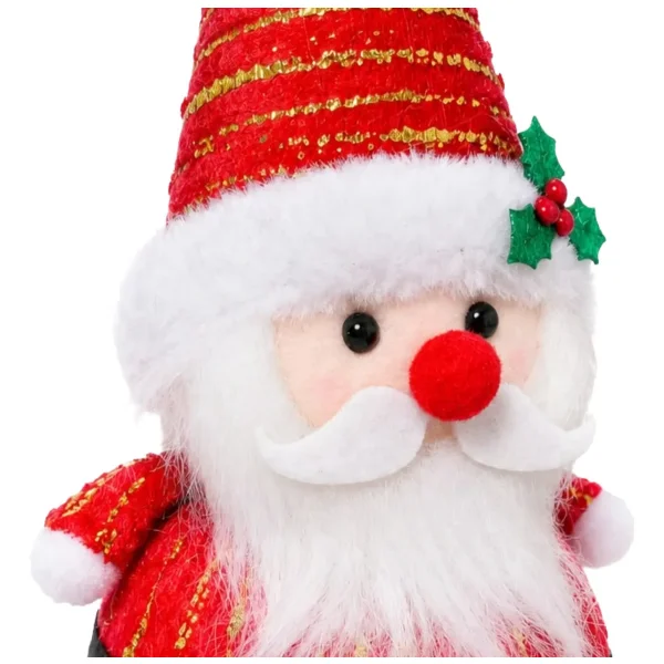 Muñeco Papa Noel Navidad Adorno Navideño Decorativo 30x14cm Rojo