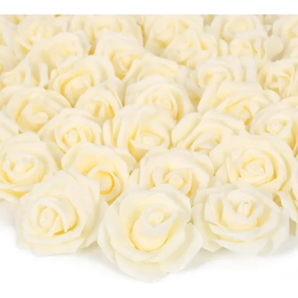 Mini Rosas Flores Artificiales Decoracion Pack X100