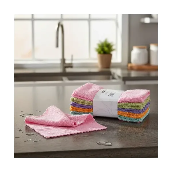 Paño Multiuso Pack X5 Microfibra Trapo Absorbente 30x30cm Multicolor