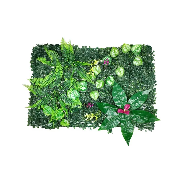 Jardín Vertical Cesped Artificial Flores Muro Verde 40x60