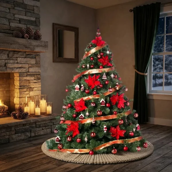Arbol de Navidad Extra Lujo Patagonia 1.80mts Con Adornos X72
