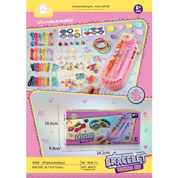 Kit Armado Pulseras Telar Mostacillas Cuentas Amistad Nenas