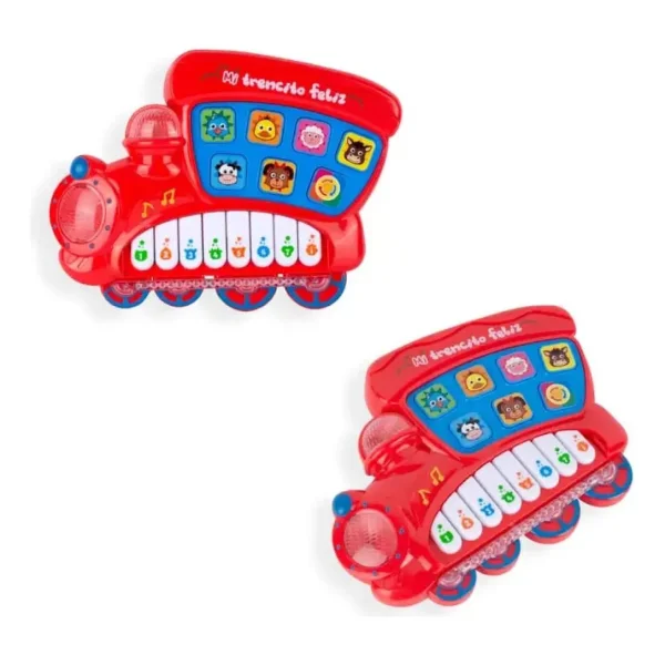 Locomotora Musical Piano Con Sonidos Animales Juguete