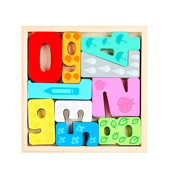 Rompecabezas De Animales Madera Encastre Bloques Didáctico