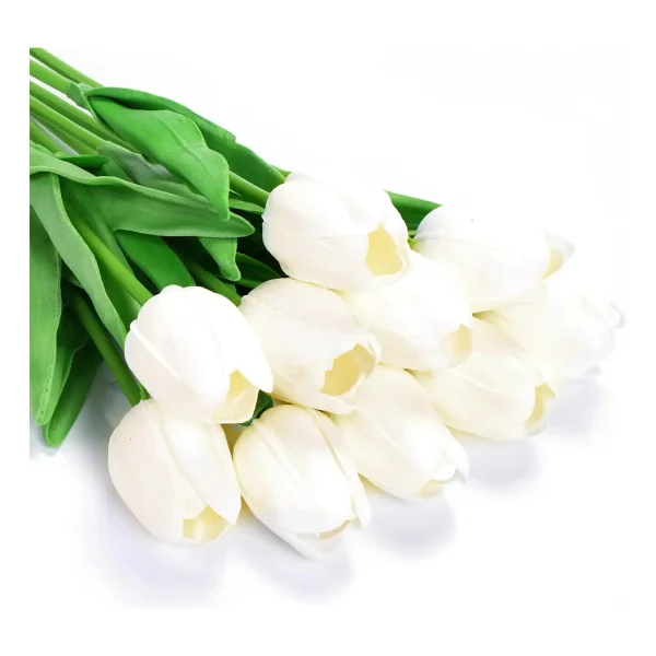 Tulipan Artificial Flores Artificiales Decoracion Ramo X5