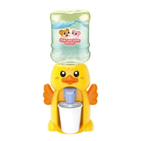 Juguete Mini Dispenser Bidon De Agua Bebedero Con Vaso Amarillo
