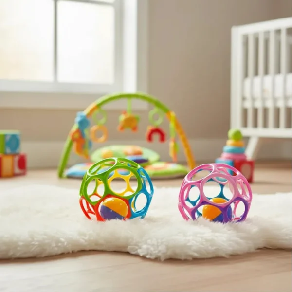Pelota De Agarre Sonajero Juguete Sensorial Para Bebe Multicolor