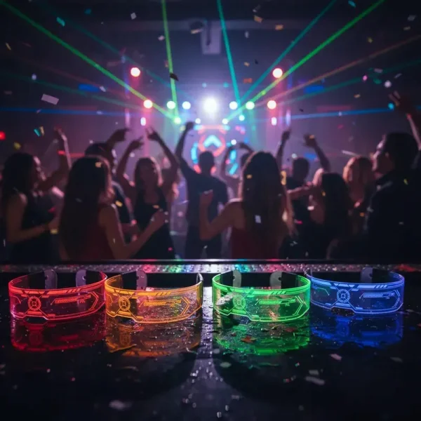 Anteojos Luminosos Neón Fiesta Cotillón Lentes Led Futurista Multicolor