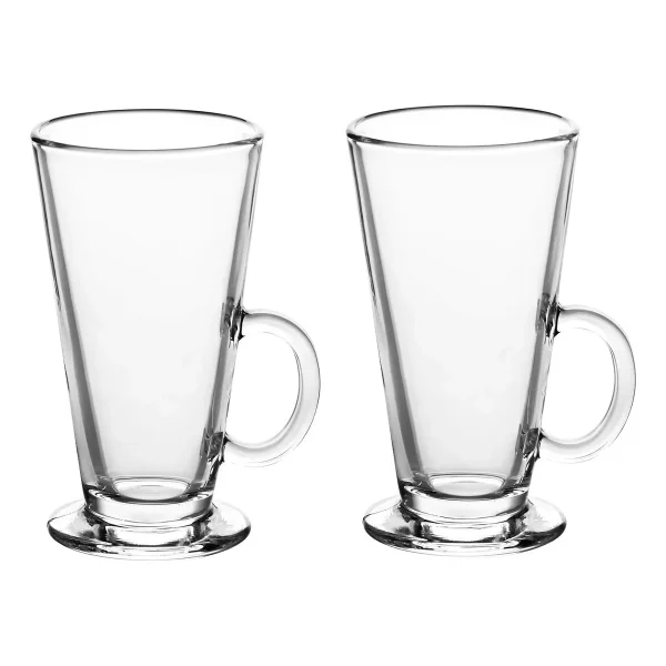Set X6 Unidades Jarros Submarino Cafe Vaso Vidrio 280ml Transparente