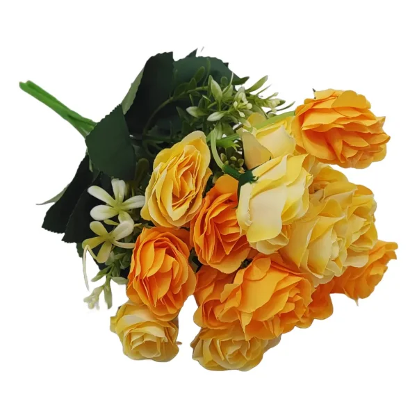 Ramo De Rosas Flores Artificiales Decoracion Pack X10
