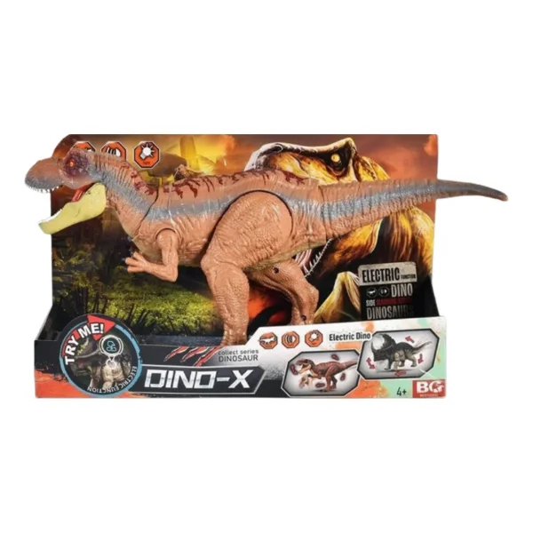Dinosaurio Robot T-rex Articulado Eléctrico Con Luz Y Sonido T-rex Marrón