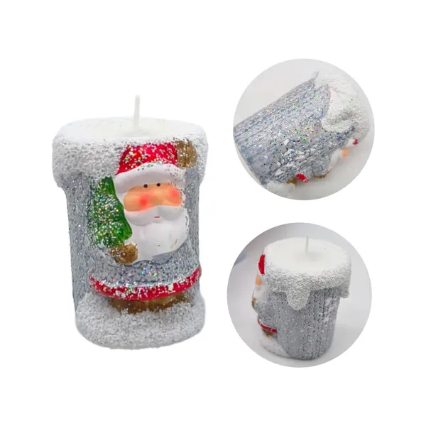 Vela Navideña Portavela Pesebre Deco Navidad Ceramica X1u.