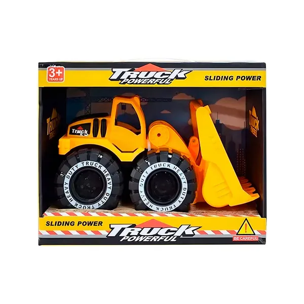 Camion De Construccion Mega Baby Excavadora Friccion Chico Color Amarillo