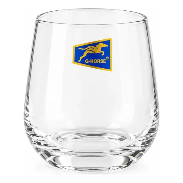 Set X6 Vasos Vidrio Whisky Tragos Sin Pie Transparente 385ml Transparente