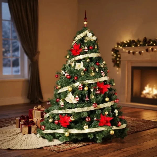 Arbol de Navidad Extra Lujo Patagonia 1.80mts Con Adornos X72