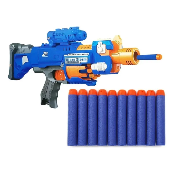 Set Pistola + Objetivos + Dardos X28 Juguete Compatible Nerf Rojo