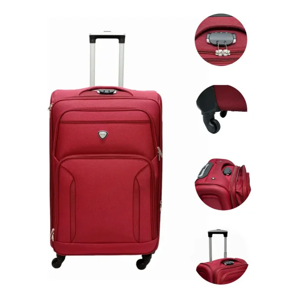 Valija Semi Rigida 24 Pulgadas Expandible Mediana Tela Viaje